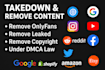 remove leaked onlyfan content and remove leaked,infringing,copyright on internet