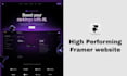 build a framer website with clean UI UX