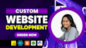 do website development as full stack web developer, front end, backend developer