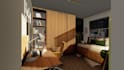 render and edit five images of an already modeled scene