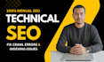 fix technical SEO issues crawl errors and indexing problems