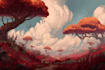 design fantasy background, landscape art