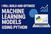 build, train and deploy machine learning models using python