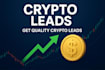 provide crypto leads from any country