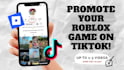promote your roblox game on tiktok