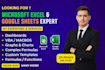 do custom excel sheets, google sheets, macros and vba