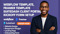 webflow template, framer template, suitedash client portal kickoff form setup
