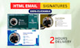 design basic email signatures for gmail, outlook and apple mail