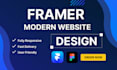create professional framer website design, figma to framer, framer landing page