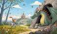 design children story book, book illustration, watercolor picture book
