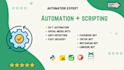 create automation bots and scripts using python and javascript
