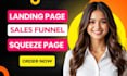 design wordpress landing page, sales funnel, squeeze, or homepage