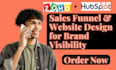 design hubspot website, hubspot sales automation, zoho one sites, custom portal