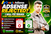 fix google adsense rejection and get your website approved fast