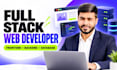 do website development as full stack web developer, front end, backend developer