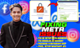 create and fix meta business suite and ad account, meta pixel