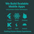 do app creation android, ios mobile app using flutter or react native