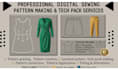 create professional digital sewing patterns and garment tech packs