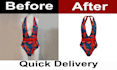 create professional ghost mannequin and neck joint effect for apparel