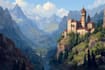 draw fantasy landscape stunning illustration