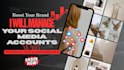 manage your social media accounts with professional posts