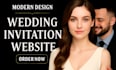 make wedding invitation website or wedding website with rsvp
