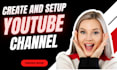 create and setup youtube channel