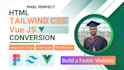 convert figma to responsive html tailwind css vue, nuxt js