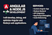 develop and debug angular and nodejs web applications