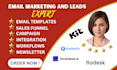 setup convertkit, flodesk, beehiiv, instantly ai