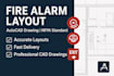 design professional fire alarm system layout in autocad
