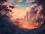 draw anime background graphics novel and environment art