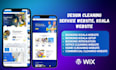 build cleaning service website, koala website, booking koala