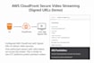 setup secure ott video streaming with AWS cloudfront and signed urls