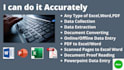 do data entry, copy paste