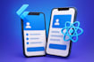 android and ios mobile apps using flutter react native