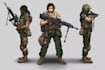 draw 2d game art military character design