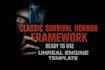 provide a complete classic survival horror game framework