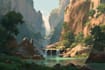 design detailed fantasy landscapes and environments