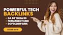 build powerful tech backlinks