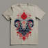 make a linocut tshirt design for brands