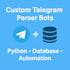 create telegram scraper with database