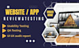 do qa user testing website review app testing ui ux testing ios android testing