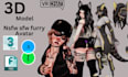 model a custom vrchat avatar 3d model furry avatar vr character for vrc
