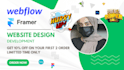 develop a responsive webflow or framer website