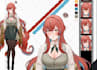 draw and rig 2d vtuber model, live2d model, anime vtuber model, vtuber rigging