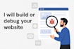 build and debug fix your website