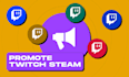 promote your twitch stream with real viewers