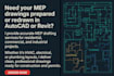 create professional mep drawings and drafting in autocad and revit