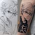 make anime tattoo design